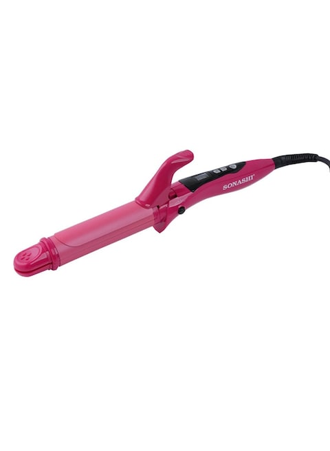 Sonashi 2-In-1 Hair Curler And Straightener, Pink, 300g
