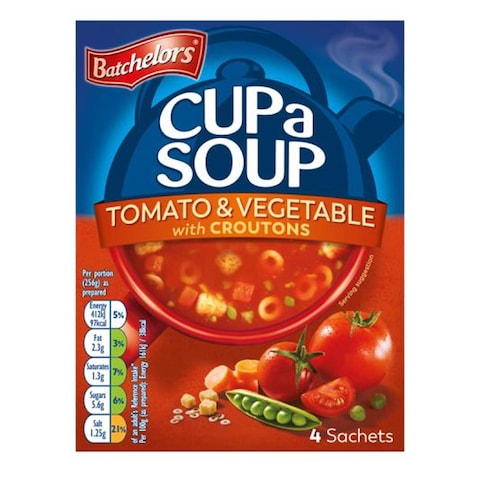 Batchelors Cup A Soup Tomato And Vegetable 104GR
