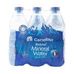 Buy Carrefour Natural Mineral Water 500ml Pack of 6 in UAE