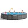Intex Greywood Prism Frame Premium Pool Set, Ages 6+