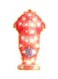 Beauenty Decorative Ramadan Lantern Red/Blue/Gold 12 x 9cm