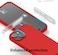 elago Liquid Silicone for iPhone 15 Plus case cover Full Body Protection, Shockproof, Slim, Anti-Scratch Soft Microfiber Lining - Red