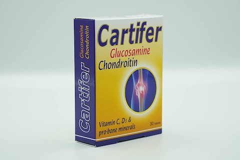 Cartifer Glucosamine Chondroitin, Vitamin C, D3 &amp; Pro-Bone Minerals 30 Tablets