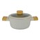 Avci Home Maker Swiss Crystal Non-Stick Casserole with Knob Beige 18cm