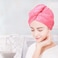 Jjone 2 Pack Hair Towel Wrap Turban Microfiber Drying Bath Shower Head Towel With Buttons Quick Magic Dryer Dry Hair Hat Wrapped Bath Cap