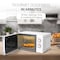 Nobel 20 Liters Capacity Microwave Oven, Knobs Control, Push Button Door Opening, 35mins Setting Time, 5 Power Levels, Cooking End Signal, Defrost Setting With 1Year Warranty NMO22M White