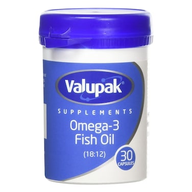 Valupack Supplements Omega-3 Fish Oil Capsules 1g 30 Pieces