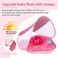 Swimbobo-Baby Swimming Float W/ Sun Protection Canopy-Pink