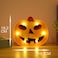 Halloween Pumpkin Orange with LED Lights 19.7x16.2cm