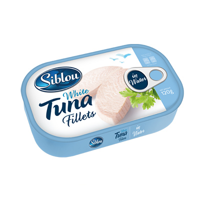 Siblou White Tuna Fillets In Water 120GR