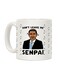 muGGyz Printed Ceramic Coffee Mug White