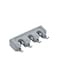 Sharpdo 5-Piece Wall Mounted Storage Rack Set Grey 41.5x8.5x6.2centimeter