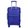 Hard Case Large Checked Luggage Trolley For Unisex Polypropylene Lightweight 4 Double Wheeled Suitcase With Built In TSA Type Lock Travel Bag KH1005 Navy Blue