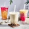Vsell24&trade; 50PC Disposable Drinking Plastic Cup 24oz For Smoothie Coffee Water Juice Cups With Flat Lid Clear&hellip;