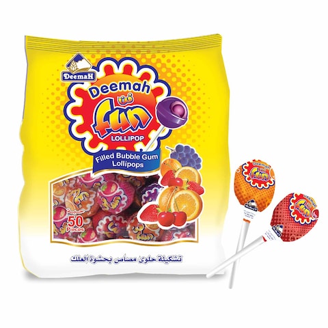 Deemah Astd Lollipop Fun 10g 80 Pieces