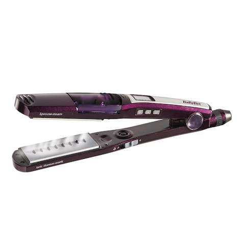 Buy Babyliss Ipro 230 Steam Hair Straightener Purple  Silver in Saudi Arabia