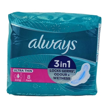 Always Ultra Pads, Long - 8 Pads