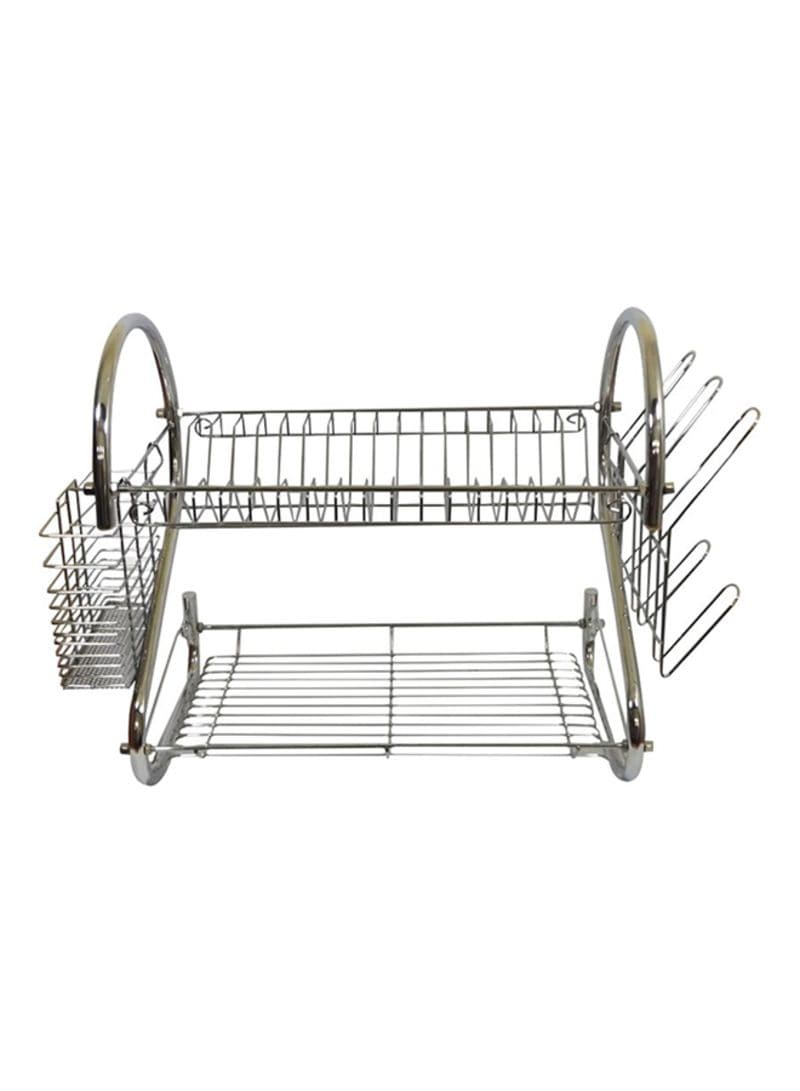 Buy Generic 2-Tier Dish Drying Rack Silver 55X39X24cm Online ...