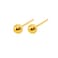 Caflon Fashion Sense Gold Plated Ball Earring, 4 mm