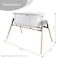 Teknum 3 - IN - 1 Baby Rocker Bassinet / Infant Crib w / Mosquito net - White