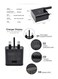 3-Pin Adapter With USB Type-C Cable For Samsung Note 8/Note 9/S8/S8 Plus/S9/S9 Plus/S10/S10 Plus Black