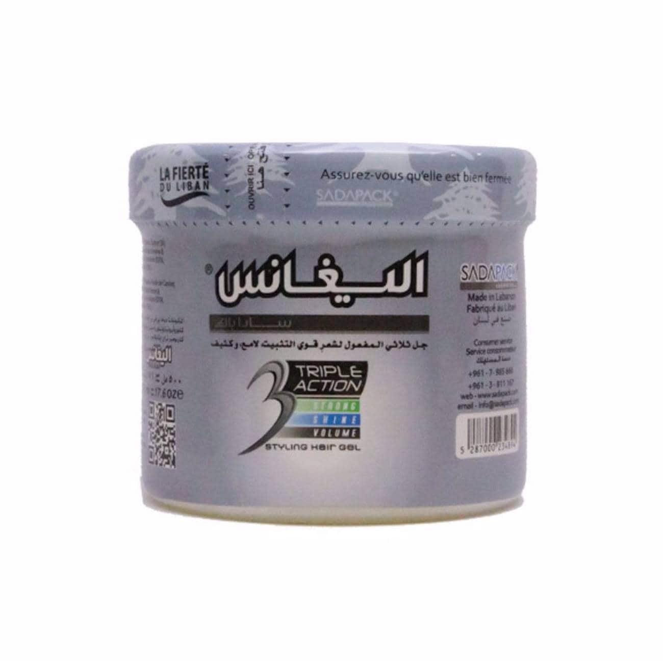 Buy Sada Pack - Elegance Triple Action Styling Hair Gel Grey 1000Ml ...