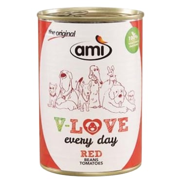 AMI VEGAN BEANS/TOMATO DOG CAN 400G