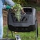 Egardenkart Compost Bin with 2 Dual Rotating Compost Tumbler, 160L Outdoor Compost Bin, Vent Design, for Year-Round Use