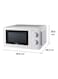 Techno Best Microwave Oven, 20.0L, 1100.0W, BMW-20LM, White