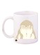 Girl Printed Coffee Mug White/Beige Standard Size