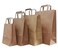 Kraft Flat Handle Paper Bag 25Pcs, 31X24X12Cm