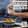 LIFE SMILE - Frying Pans with Lids Multi-Layer Granite Coating Non Stick