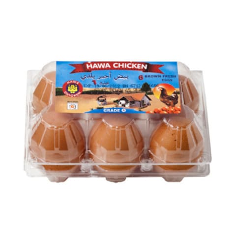 Hawa Chicken Red Eggs 6 Pieces