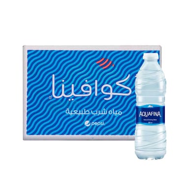 كرتونة مياه شرب طبيعية من اكوافينا - 600 مل - 20 زجاجة