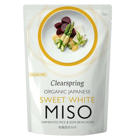 Clearspring Organic Japanese Sweet White Miso With Fermented Rice And Soya Bean Paste 250g
