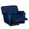 In House Velvet Rocking Recliner Chair - Dark Blue - AB03