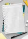 Lowha Spiral Notebook With 60 Sheets And Hard Paper Covers With Mixed Hand Paint Design, For Jotting Notes And Reminders, For Work, University, School