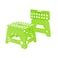 Folding Plastic Stool Green Small