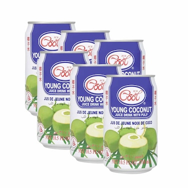 Ice Cool Young Coconut Juice With Pulp 310ml Pack of 6