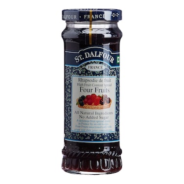 St.Dalfour No Added Sugar Four Fruits Jam 284g