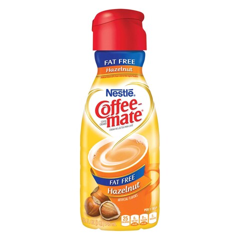 Nestle Coffee Mate Hazelnut Liquid Fat Free Coffee Creamer 946ml