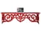 Wooden Twist Wooden Wall Decor Floating Wall Shelf Rack/Bracket Red