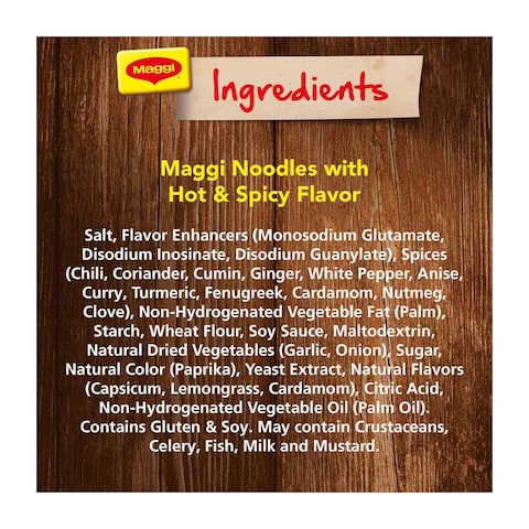 Nestle Maggi Hot And Spicy Noodles 78g Pack of 5