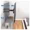 Full Motion TV Wall Mount For Most 32-80 inch TV, Swivel And Tilt TV Mount With Rugged Double Arm Bracket, Universal Flexible TV Stand
