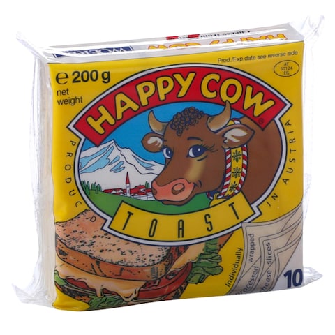 Happy Cow Toast 10 Cheese Slices 200G