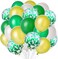 Party Time 50-Pieces Safari Theme Party Balloons Set of 10inches Green, White and Gold Latex Balloons &amp; Green Confetti Balloon Decoration For Safari Birthday Party Decoration - Party Supplies