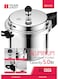 Delcasa Aluminium Pressure Cooker Silver/Black 5L