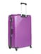 Senator Hard Case Medium Luggage Trolley Suitcase for Unisex ABS Lightweight Travel Bag with 4 Spinner Wheels KH120 Purple