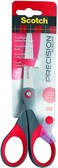 Scotch Precision Scissor, Multi Color, 1447, Red And Gray, 7-Inches