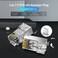 Generic-Silver  IDER0-10 Cat.7 Network Connector RJ45 Modular Plug Fixed Tail Clamp Design PC Material Cat.7 FTP 10 Pieces